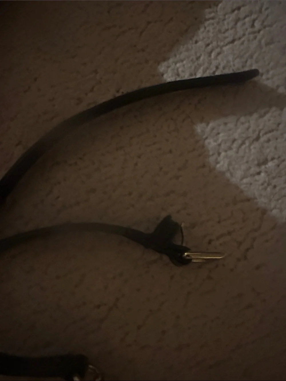 Black Leather Strap belt with Silver Clasp